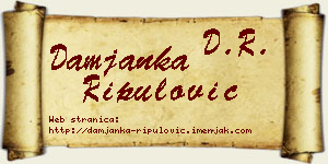 Damjanka Ripulović vizit kartica
